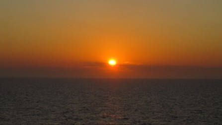 Sonnenuntergang im Mittelmeer